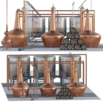 Modern Brewing Machine 3d model