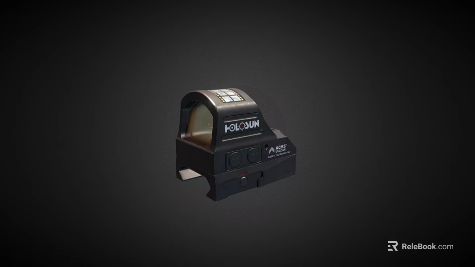 Tactical Weapon POC MINI Red Dot Sight With ACSS Reticle For Precision Shooting 3d model