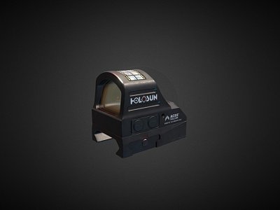 red dot sight 3d model