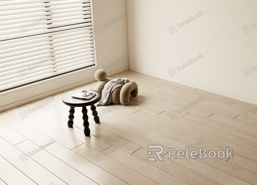 Log color wood flooring and diamond board model