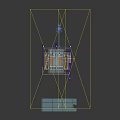 Industrial Equipment Internal Structure With Pipes Blue Components And Multi Layer Design