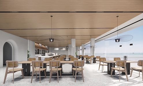 Modern Restaurant 3d model