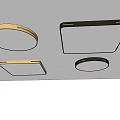 Modern ceiling lamp hollow ceiling lamp 3d model