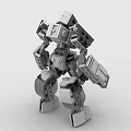 LEGO Toy Blocks Fighting Robot Gundam Mech Warrior Transformers 3d model
