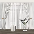 Modern Curtains 3d model