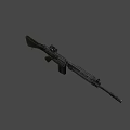 Foldable Automatic Rifle 3d model