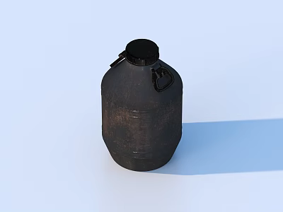 Black Insulated Thermos Flask With Metal Handle For Household Daily Use 3d model