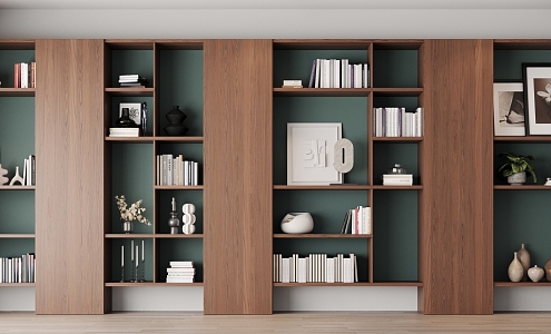 Modern Bookcase Simple Bookcase 3d model