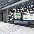 Traffic Network Exhibition Hall 3d model