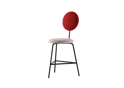 Modern Bar Chair Single Chair 3d model