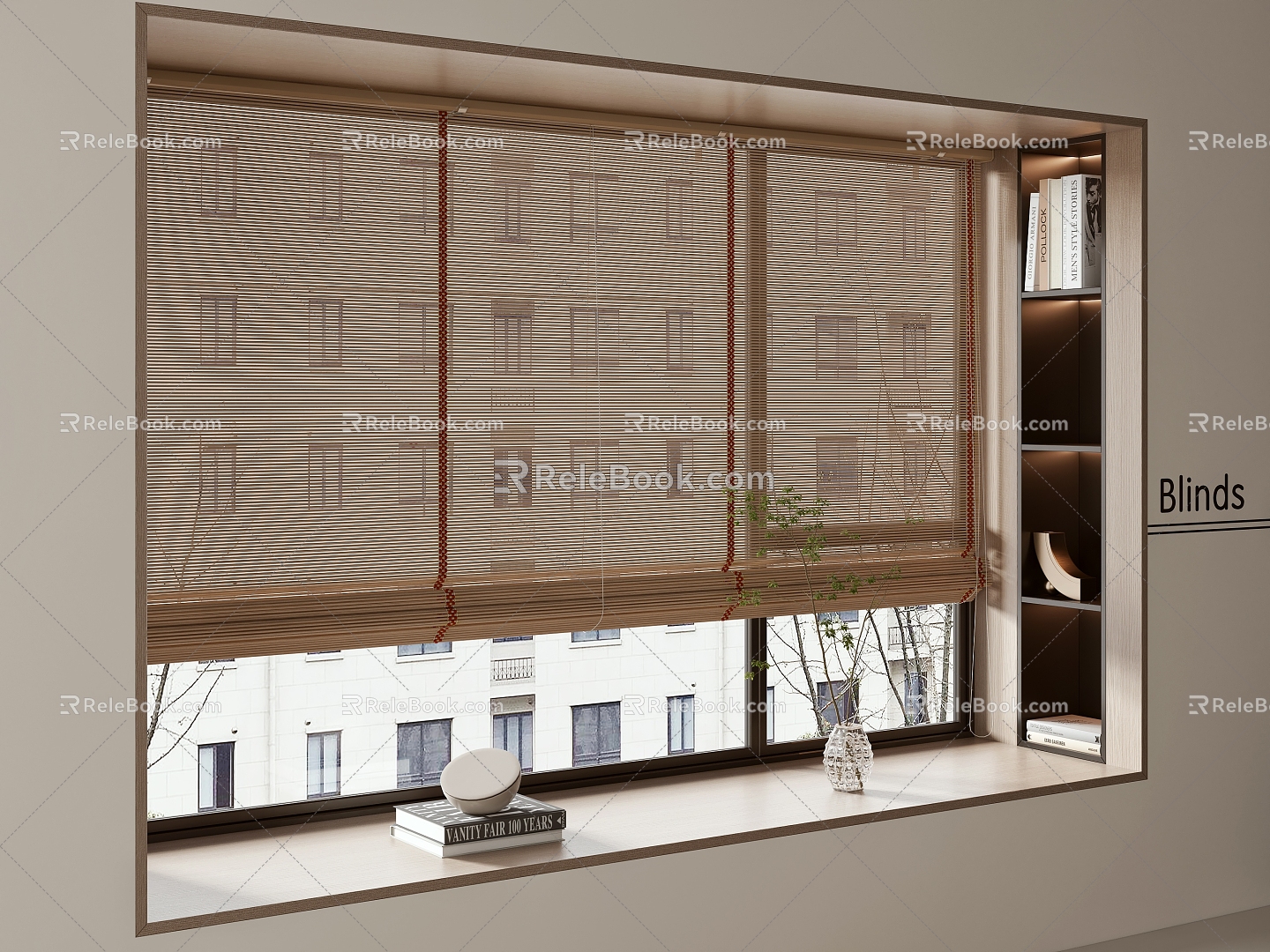 New Chinese-style Venetian Blinds 3d model