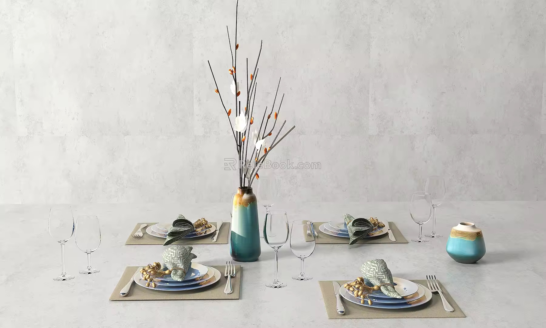 Modern Tableware Dinner Plate 3d model