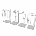 Shower Sauna Enclosures In Modern Transparent Glass With Various Designs And Doors