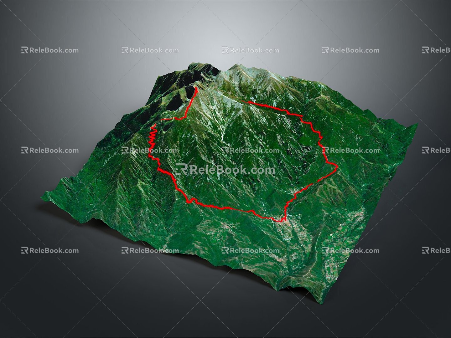 Geography, topography, mountain shape, ridge, ridge, valley, mountain range, canyon, geomorphology, mountain peak, mountain body 3d model