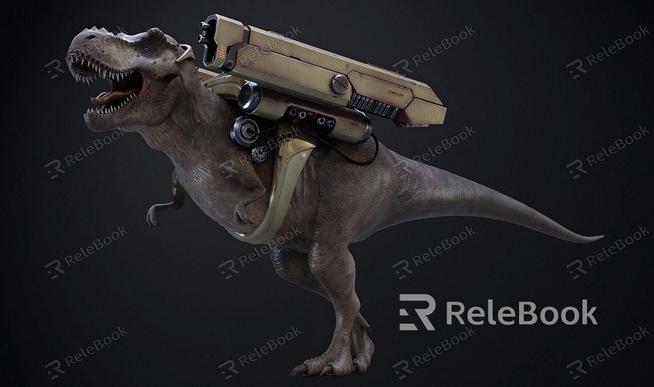 Weapon dinosaur model