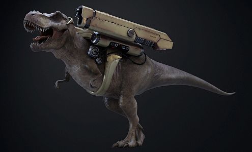 Weapon dinosaur 3d model