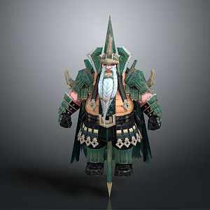 Dwarf Gnome Warrior Gnome Warrior Female Dwarf Female Gnome Female Elf Cartoon Witch 3d model