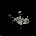 Lunar Surface Exploration Rover With Mechanical Arm Camera And Wheels