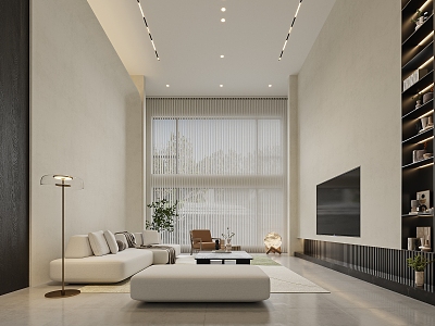 Modern Duplex Living Room model