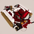 aero engine 3d model