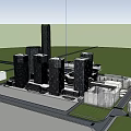 Modern High Rise Apartment Buildings With Glass Facades And Urban Street Activity