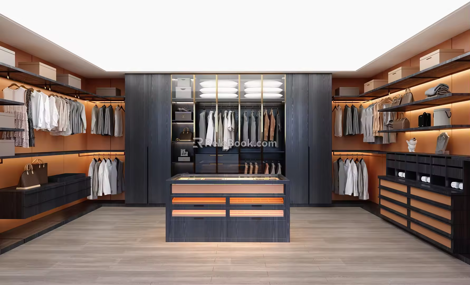 Modern Cloakroom Open Cloakroom 3d model