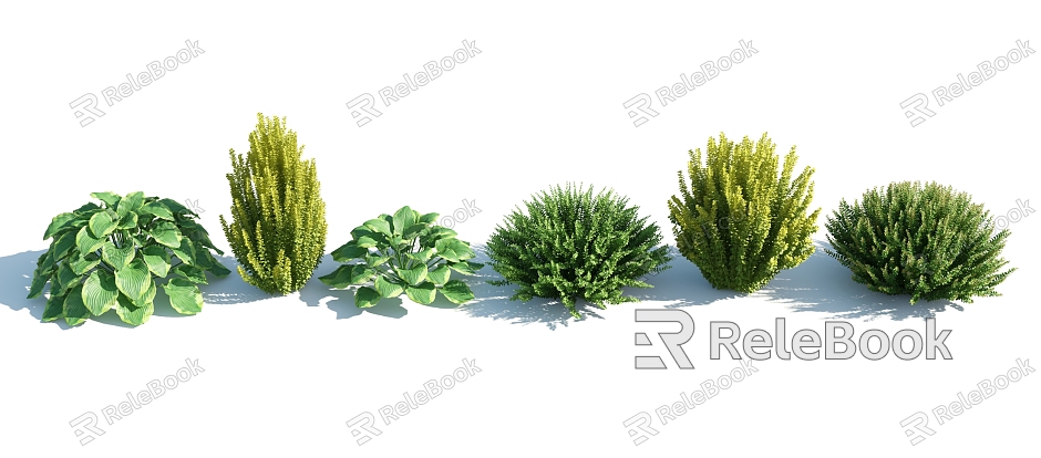 Modern shrubs model