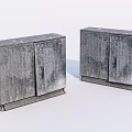Industrial Equipment Metal Storage Cabinets With Textured Surface Two Units