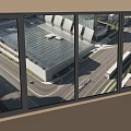 Modern Casement Window Design With Clear Glass And City View Natural Light Interior