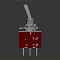 Modern Switch Toggle Switch 3d model