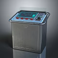 Industrial Metal Equipment With Display Screen Red Buttons And Handle