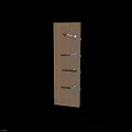 Modern Door Handles With Wooden And Metal Grips In Sleek Designs On Panel