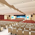 Modern Lecture Hall 3d model