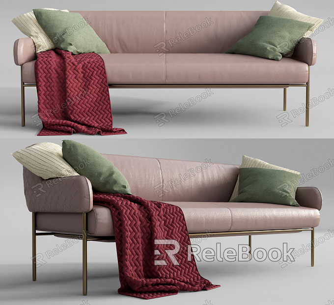 Light Luxury Double Sofa model