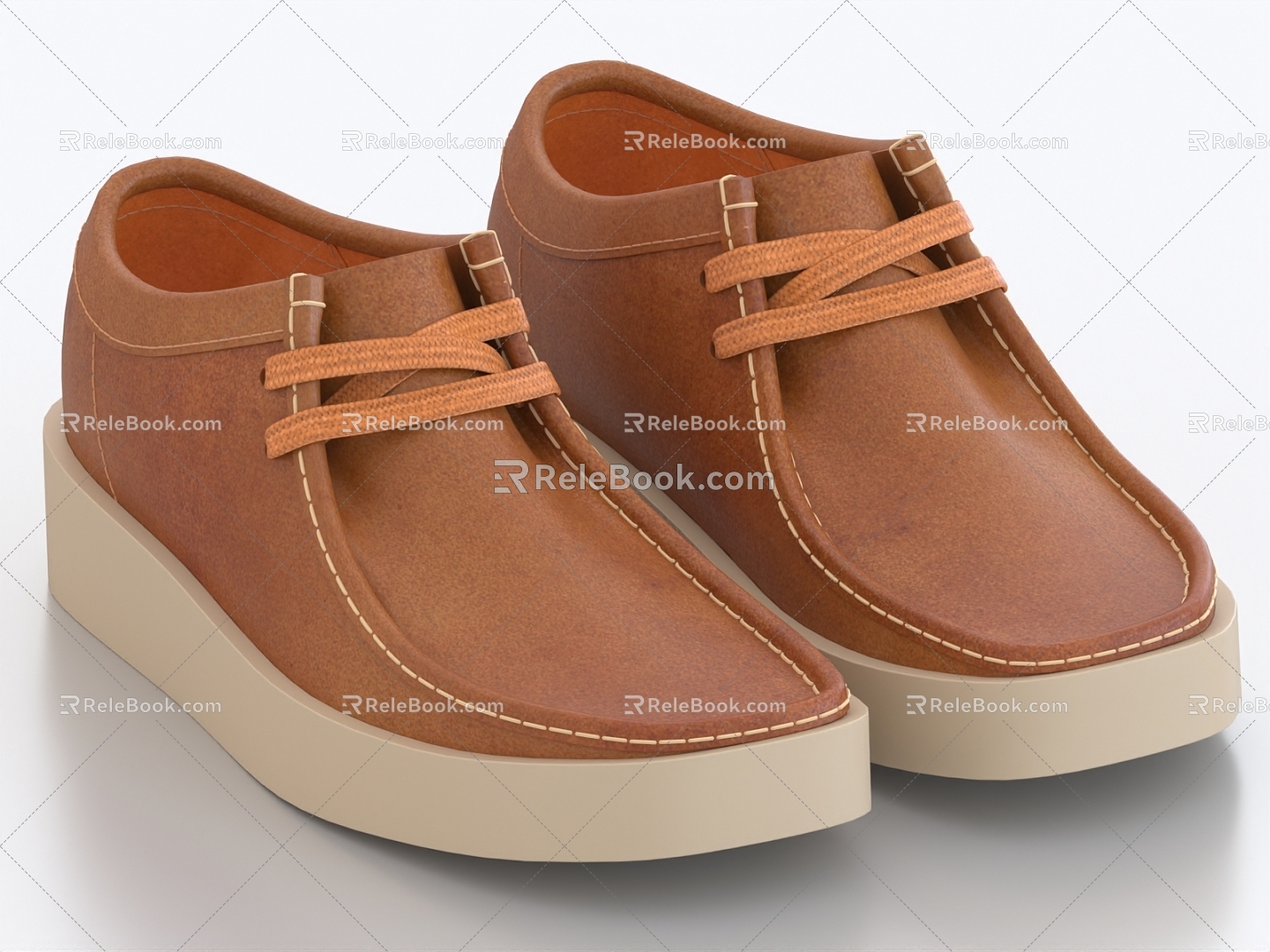 Leather Shoes Vintage Leather Shoes Vintage Leather Shoes Leather Boots Leather Shoes Shoes 3d model