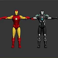 Multiple Superhero Action Figures With Various Colors And Outstretched Arms Pose