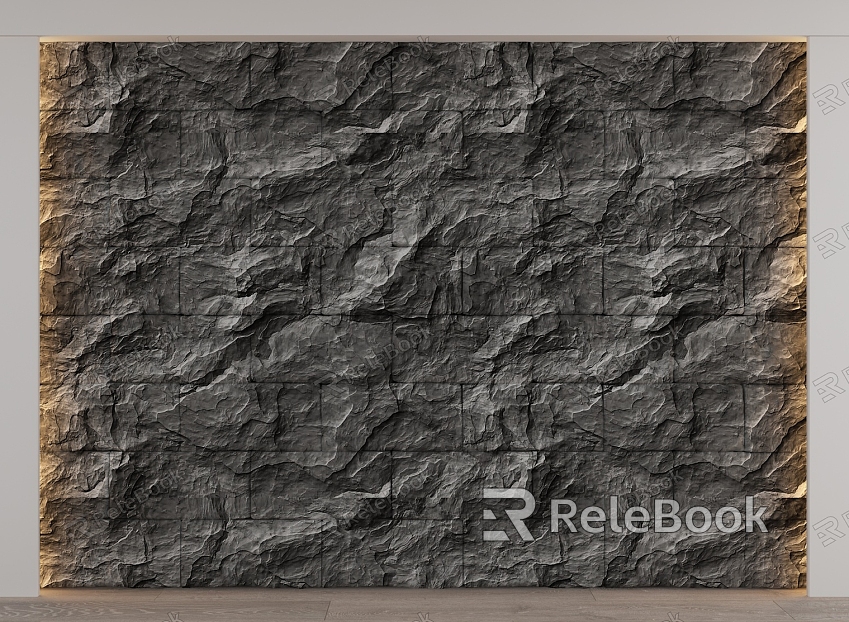 rubble background wall model