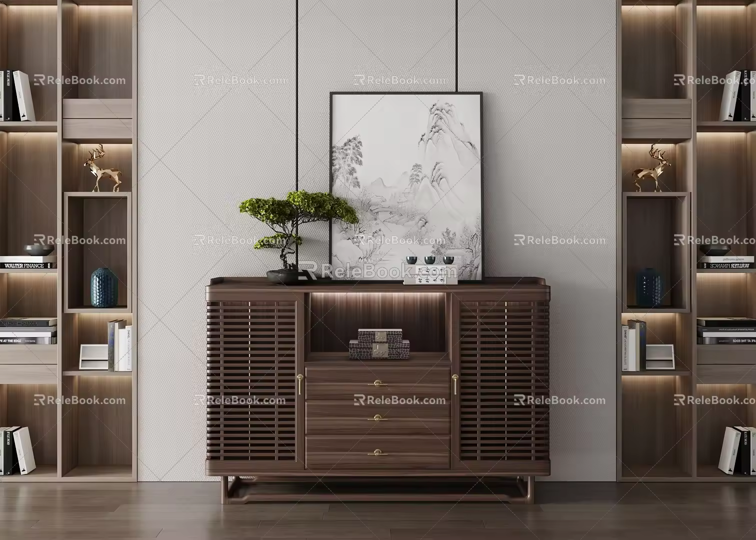 New Chinese Sideboard 3d model