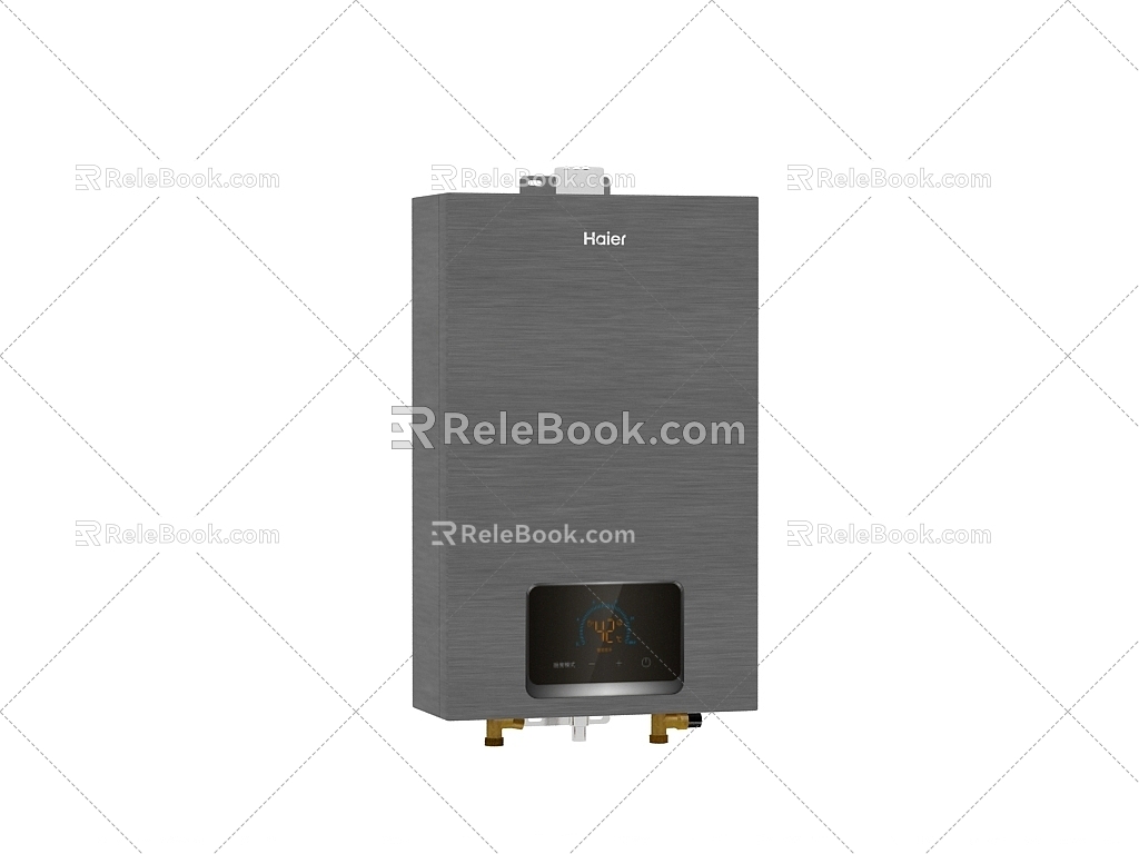 gas water heater 3d model