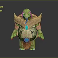 Turtle Cartoon Turtle Snapping Turtle Chickbill Turtle Reptile Cold Blooded Animal Reptile Class 3d model