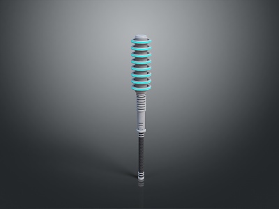 Sci-fi Hammer Sci-fi Stick Mace Sci-fi Weapon Ancient Weapon Hammer Cold Weapon Medieval Item 3d model