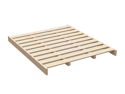 Sturdy Wooden Pallet With Flat Surface And Supportive Base For Storage 3d model
