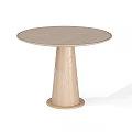 Foldable Light Wood Dining Table With Simple Design And Hexagonal Tabletop 3d model
