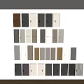 Various Color Flush Doors With Different Styles For Home Interior Design 3d model