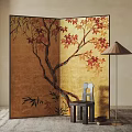 New Chinese Style Screen Partition 3d model