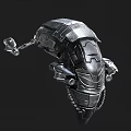 Futuristic Metallic Spacecraft Models With Sci Fi Design And Intricate Details