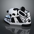 Panda Pattern Shoes With Bamboo Design For Daily Lifestyle Use Product