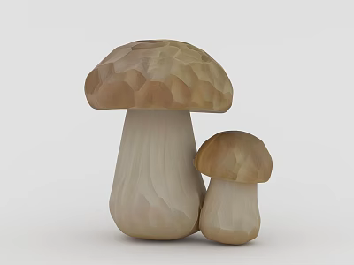 Modern Wood Carving Mushroom Mushroom Ornaments Mushroom Decorations Woodworking DIY 3d model