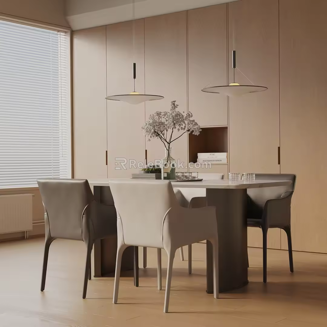 Modern table combination 3d model