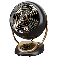 Vornado Vintage Air Cooling Fan With Black And Gold Stylish Base And Metal Grille